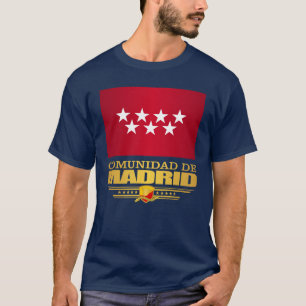 Camiseta Comunidade de Bandeira de Madrid