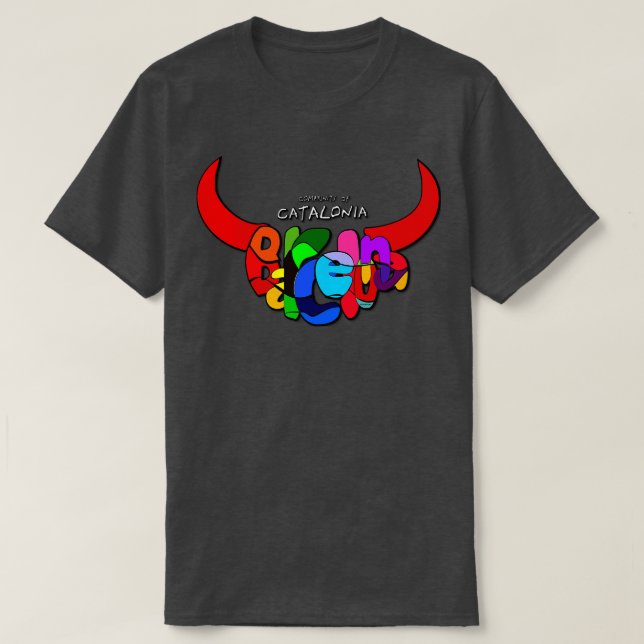 Camiseta Comunidade de Barcelona da Catalunha Espagna (Frente do Design)