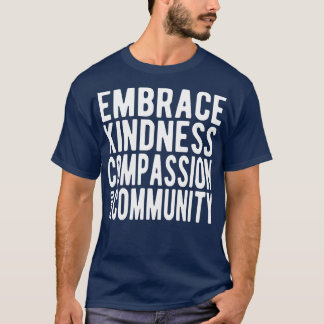 Camiseta Comunidade de Compaixão da bondade do Embraço