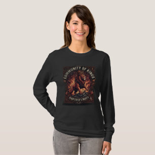 Camiseta Comunidade de Reis Leão Manga Longa