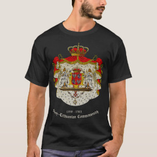 Camiseta Comunidade PolonesaLituana Casaco Real de armas