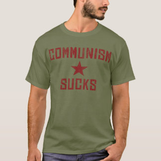 Camiseta Comunismo é uma Droga - América Primeiro Anti Comu