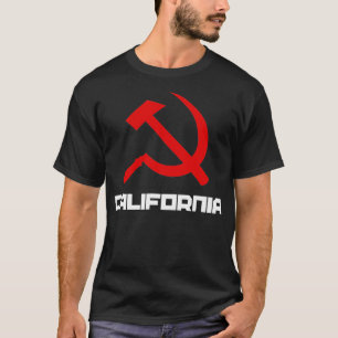 Camiseta Comunista Socialista California Hammer Sickle