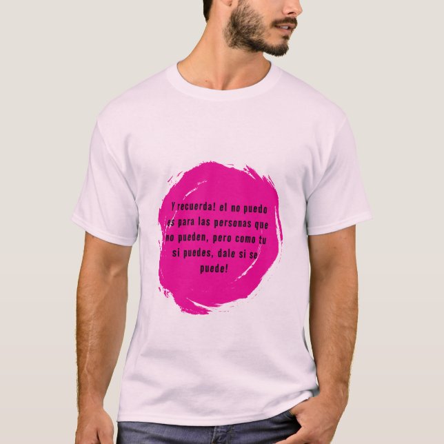 Camiseta con camisa motivadora (Frente)