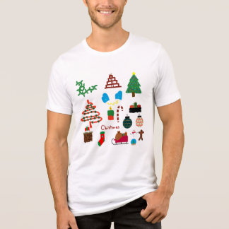 Camiseta con dibujos navideños