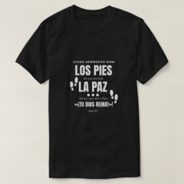 Camiseta con mensaje de luz, negra,bienaventurados