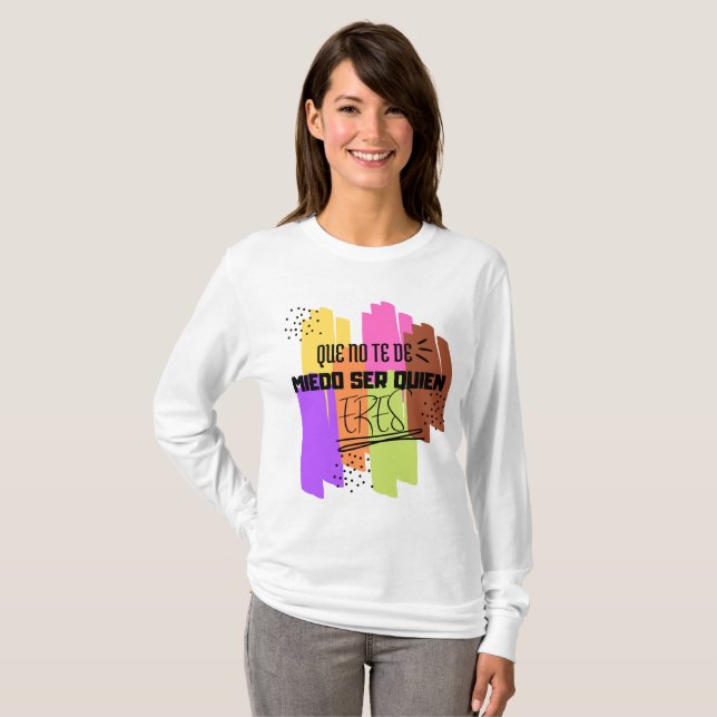 Camiseta con texto Inspiracional ' (Frente Completa)