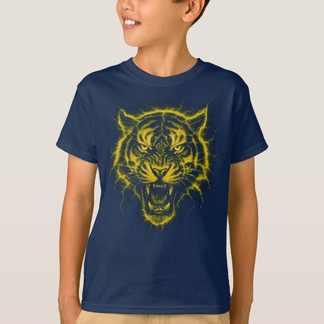 Camiseta con tigre eléctrico (Frente)