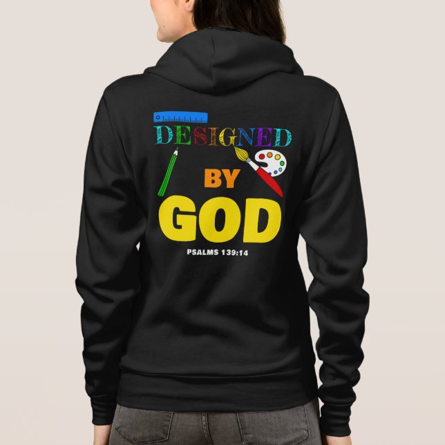 Camiseta Concebido Por Deus - Salmos 139:14 Fé Cristã   (Verso)
