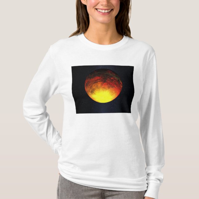 Camiseta Conceito artístico de Kepler-10b (Frente)