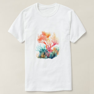 Camiseta Conceito Artístico de Recife de Coral Design