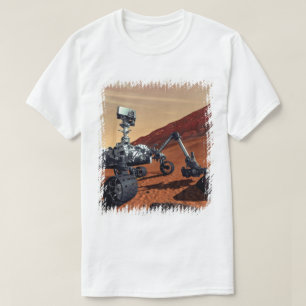 Camiseta Conceito Artístico do Rover de Marte da NASA Curio
