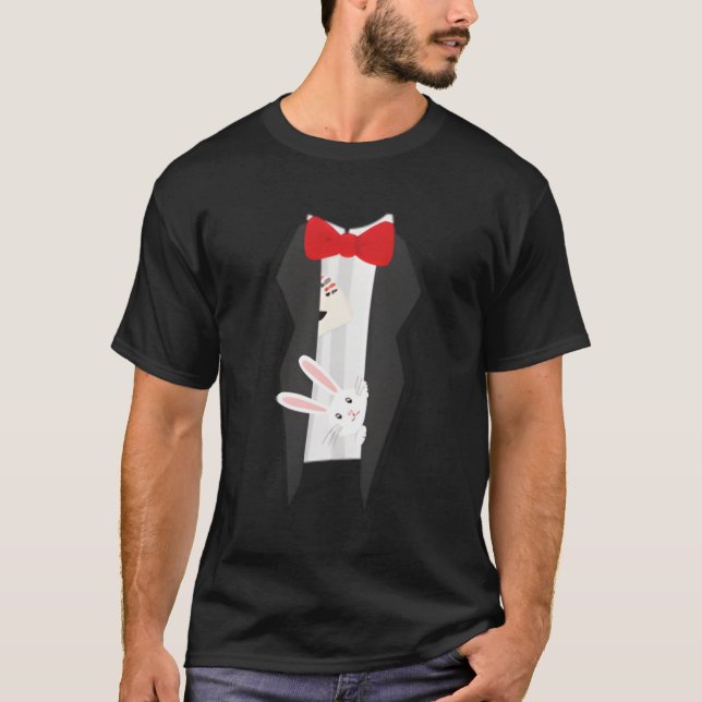 Camiseta Conceito de Assistente de Mágica do Halloween (Frente)