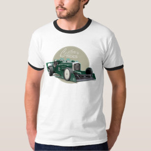 Camiseta Conceito de carro de retrocorrida personalizado