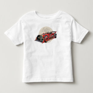 Camiseta Conceito de carro de retrocorrida personalizado