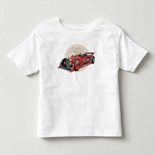 Camiseta Conceito de carro de retrocorrida personalizado (Frente)