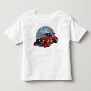 Camiseta Conceito de carro de retrocorrida personalizado