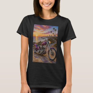 Camiseta Conceito de Chopper Purple Sunset – Micro Mosaico 