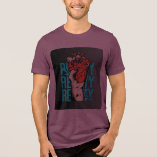 Camiseta Conceito de Mão Minimalista 'Realidade Atinge Dife