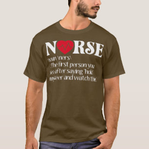 Camiseta Conceito de presente de enfermeira Definição de En