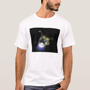 Camiseta Conceito de um grupo que sopra fora