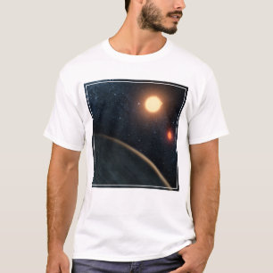Camiseta Conceito do artista Ilustrando Kepler-16b.