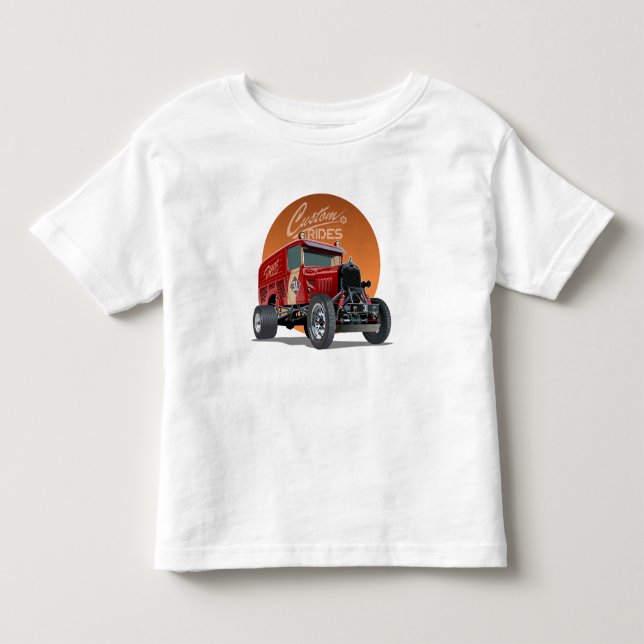 Camiseta Conceito personalizado de carro de retrocorrida (Frente)