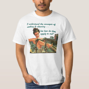 Camiseta Conceitos do cozinhar & da limpeza
