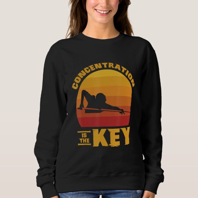 Camiseta Concentração É A Chave Pool Bilhar Snooker 1 (Frente)