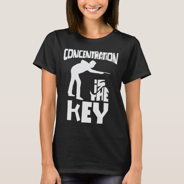 Camiseta Concentração É O Foco-Chave Da Piscina Engraçada B (Frente)