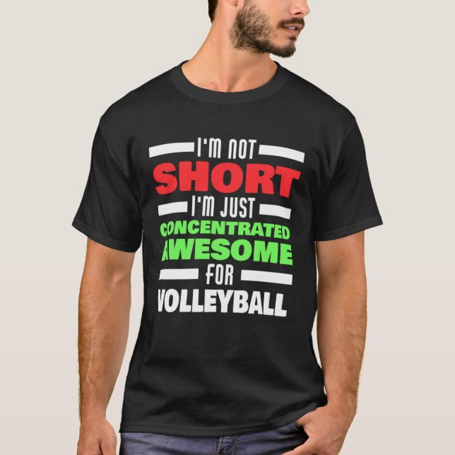 Camiseta Concentrated Awesome For Volleyball Saying Volleyb (Frente)