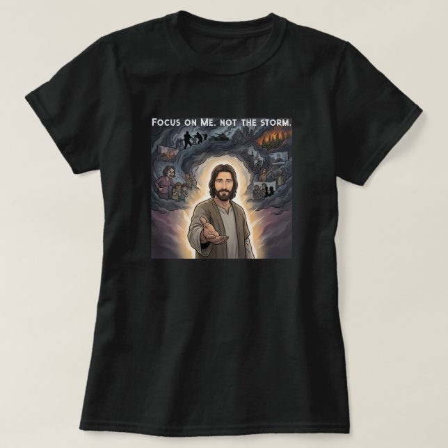 Camiseta Concentre-se em Mim (Frente do Design)