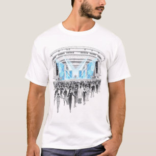 Camiseta concerto com artistas holográficos