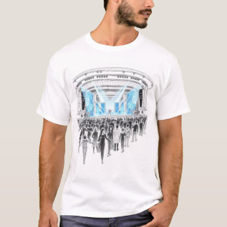 Camiseta concerto com artistas holográficos