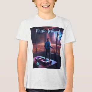 Camiseta Concerto de DJ Futurista com Vista para Marte