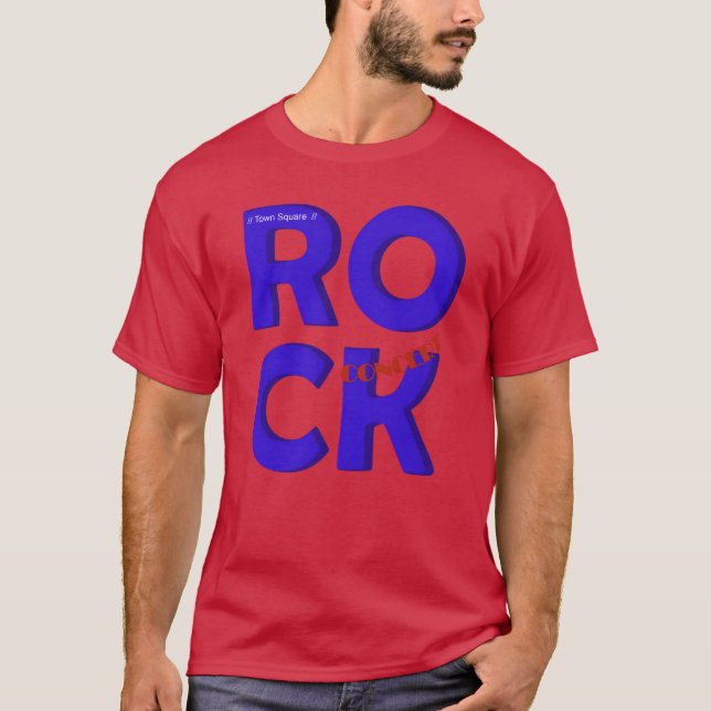 Camiseta Concerto de Rock engraçado (Frente)