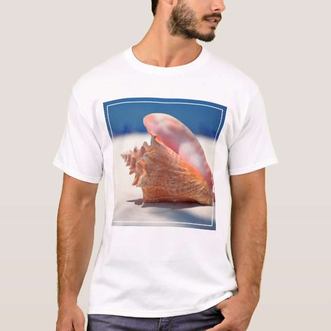Camiseta Conch Shell na praia 2 (Frente)
