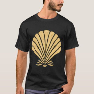 Camiseta Concha de laranja vibrante, Arte de verão italiano