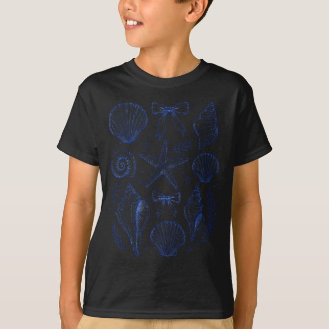 Camiseta Concha de mar coquete bow starfish concha de mar v (Frente)