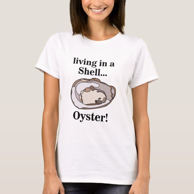 Camiseta Concha de Ostra Divertida (Frente)