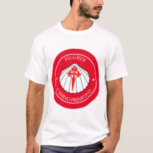 Camiseta Concha de peregrinos do Camino primitivo