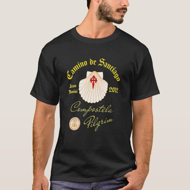 Camiseta Concha de Santiago de Compostela Anno Domini 2012 (Frente)