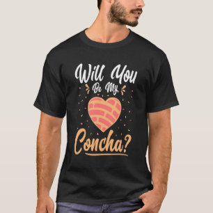 Camiseta Concha Pão-de-Comida Mexicano Tradicional Folha