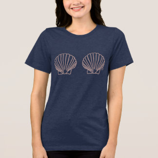 Camiseta Conchas de Molusco Desenhadas à Mão