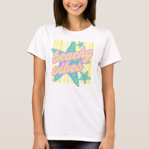 Camiseta Conchas de praia caprichosas