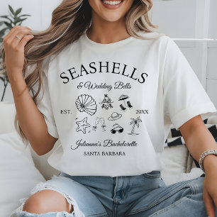 Camiseta Conchas Marinhas e Sininhos de Casamento Clube de