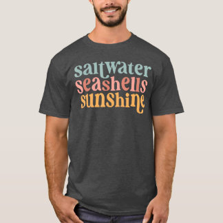 Camiseta Conchas Marinhas Sol Verão Praia Amante Va