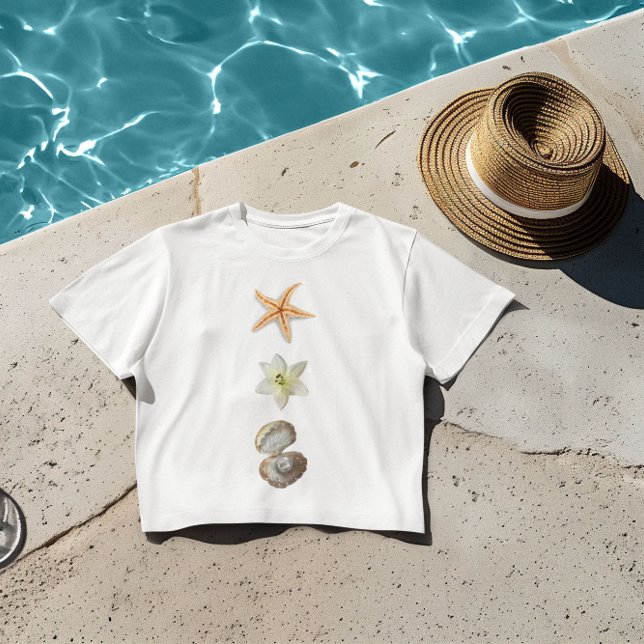 Camiseta Conchas marítimas, gráfico do mar (Criador carregado)