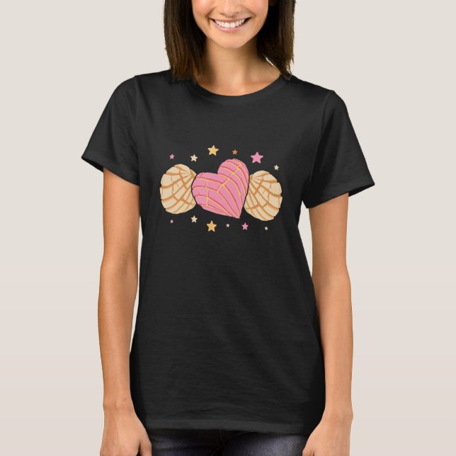 Camiseta Conchas Pan Dulce Latina Mexican Mujer Concha Past (Frente)