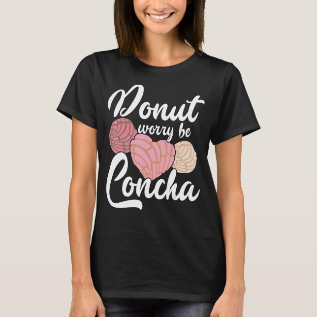Camiseta Conchas Pan Dulce Latina Mujer Concha Mexicano Pas (Frente)